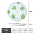 thumbnail image 2 of Salouo Kawaii Frogs Pattern Bone China Decorative Plate,Holiday Decor Decorative Ceramic Plates with Stand Elegant Home DéCor for Hallway/Living Room/Bedroom-10in, 2 of 6