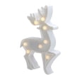 thumbnail image 4 of Northlight 9.75" Battery Operated LED Lighted Reindeer Christmas Marquee Sign - White, 4 of 4