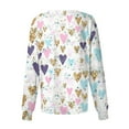 thumbnail image 4 of FrzhBrz Valentines Day Long Sleeve Scrub Top for Women Plus Size Casual Fun Heart Printed Scrubs Jackets Medical Nurse Workwear Tops, 4 of 4