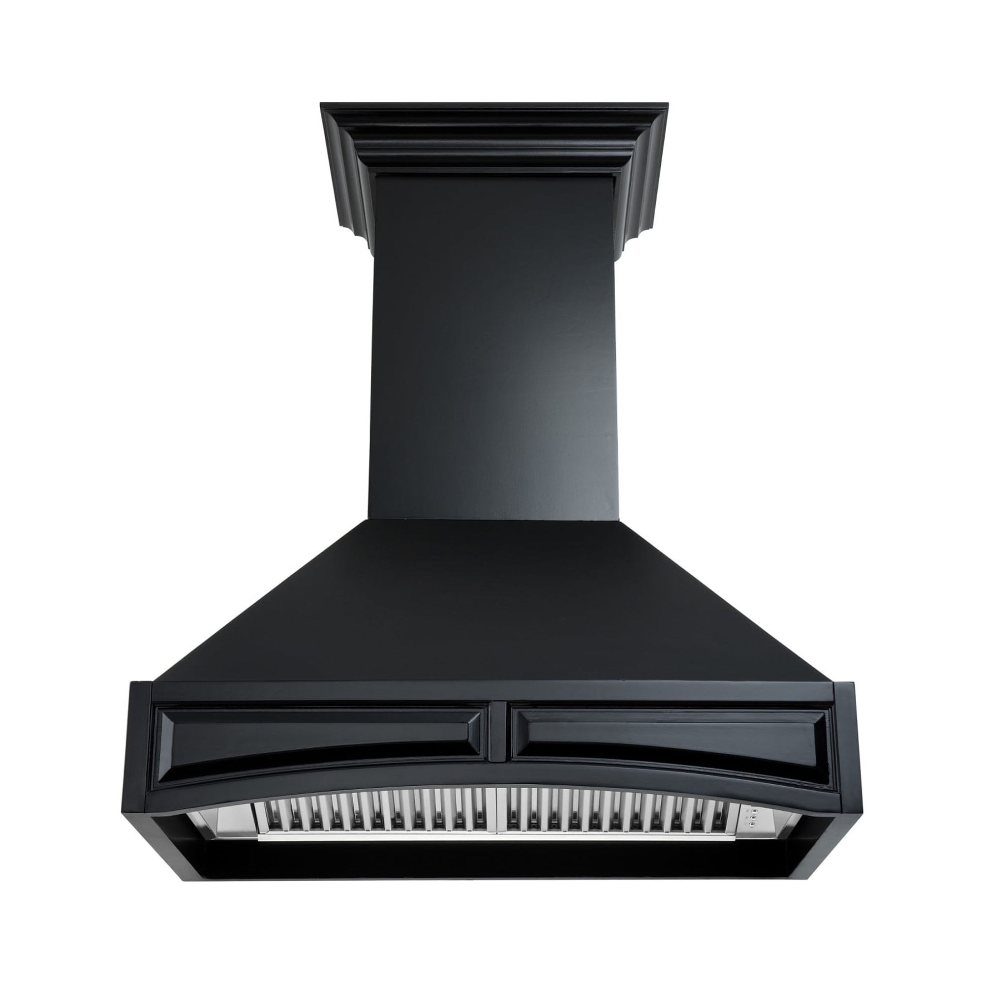 ZLINE 36 in. Wooden Wall Mount Range Hood in White - Includes Remote Motor