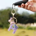 thumbnail image 3 of EGYMEN A-Z Letter Keychain, Gradient Pendant Charm, Love Diamond Letter Key Chain, Butterfly Tassel Key Ring, Multi-functional Bag Accessory for Women, 3 of 6