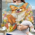 thumbnail image 3 of Renewold Cute Corgi Infant Car Seat Cover Cute Carseat Canopy, Baby Breastfeeding Stroller High Chair Shopping Cart Cover, 3 of 7