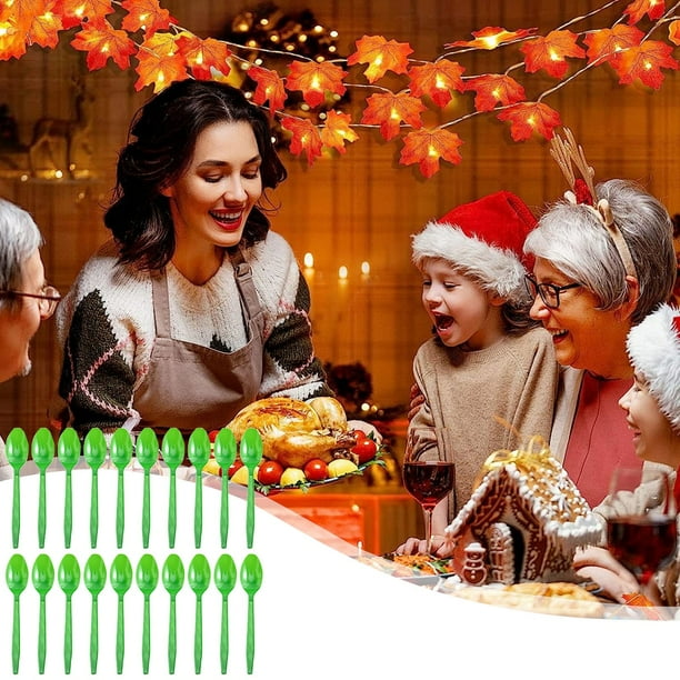 Adornos navideños, adornos para árboles de Navidad, cubiertos para fiestas navideñas, platos de papel, toallas de papel, artículos de cumpleaños, árbol de Navidad desechable, vajilla desechable para f