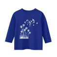 thumbnail image 5 of GiLiling Girls 3/4 Sleeve Crewneck Sweatshirt, Dandelion Printed Basic Blouse, Soft Casual Fashion Top Suitable for School Days and Leisure Occasions, 5 of 5