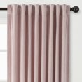 thumbnail image 2 of Chanasya Pink Velvet Curtains Panel Set 2 -Piece - Classy Partial Blackout Curtains Room Darkening Curtains Drapes for Living Room Bedroom Patio - Window Treatment - 63 Inch Length Long - Blush, 2 of 5