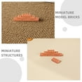 thumbnail image 4 of KAKOWELY miniature model pieces 100pcs Diy Accessories Simulated Bricks Mini Landscape Brick Sand Table Supply Sand Table Brick Replacements Sand Table Fake Bricks, 4 of 4