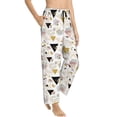 thumbnail image 2 of Naloa Geometric Triangle Print Women’s Ultra-Soft Comfy Pajama Lounge Pants with Pockets & Drawstring, 2 of 8