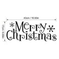 2024 room decor Merry Christmas Wall Stickers Removable Christmas Art Decals Christmas Window