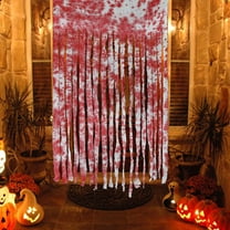ASKETAM Halloween Bloody Door Curtain, 2 Pack, 40"x65" Spooky Decor, Realistic Blood Splatters