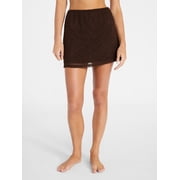 Sequin Crochet Mini Skirt Coverup, Women's XXS-XXL