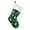 Green, variant on Christmas Pet Stocking 17.7 Dog & Cat Paw Print Holiday Stocking in Red & Green, Polyester Gift Bag for Pet Lovers, Holds Toys & Treats