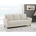 thumbnail image 3 of Uspridefurniture Corel Flared Arm Ivory Velvet 2Pcs Living Room Set, Sofa and Loveseat, 3 of 6