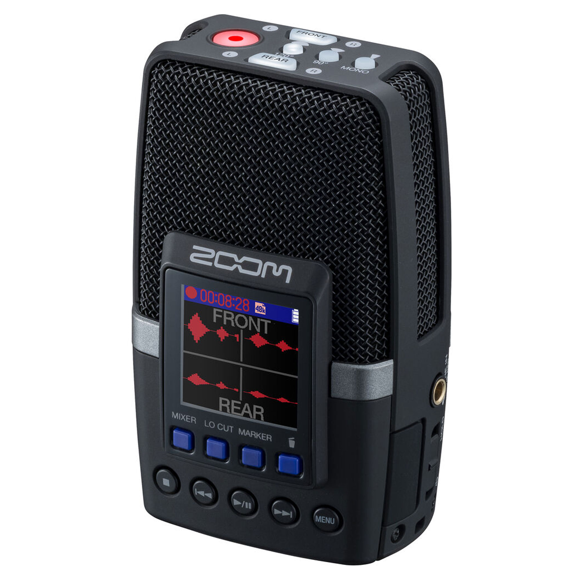 Zoom H2essential Multi-Mic Handy Recorder Bundle With 2x MDR-7506 Professional Stereo Headphones + Memory Card Wallet + 1/4 in TRS to Dual RCA Insert Cable + More