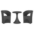 thumbnail image 2 of South Shore Dalya Table and Chairs Bistro Set, in Dark Gray, 2 of 13
