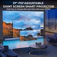 thumbnail image 6 of Losei Smart Projector with WIFI and Bluetooth,Built-in Apps,4K Support,Auto Keystone & Electric Focus Movie Projector for Home Theater, Compatible with IOS/Android, 6 of 6