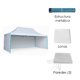 thumbnail image 3 of Ilios Innova | Toldo Plegable Blanco 3x4.5 con Paredes Laterales, Impermeable y Resistente al Calor, Velcro de Ajuste, Ideal para Exterior., 3 of 9