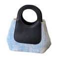 thumbnail image 2 of Leather Bucket Handbag, Fashion Casual Shoulder Tote with Large Capacity and Durable Waterproof Material, Lightweight Portable Purse for Work, Coffee Shop, Shopping and Daily Use, 2 of 6
