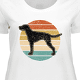 thumbnail image 4 of Inktastic Vizsla Dog Retro Sunset Women's Plus Size T-Shirt, 4 of 5