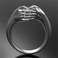 thumbnail image 6 of Fashion Jewelry Hand 925 Silver Rings Cubic Zircon for Women/Men Sz 6-10, 6 of 8
