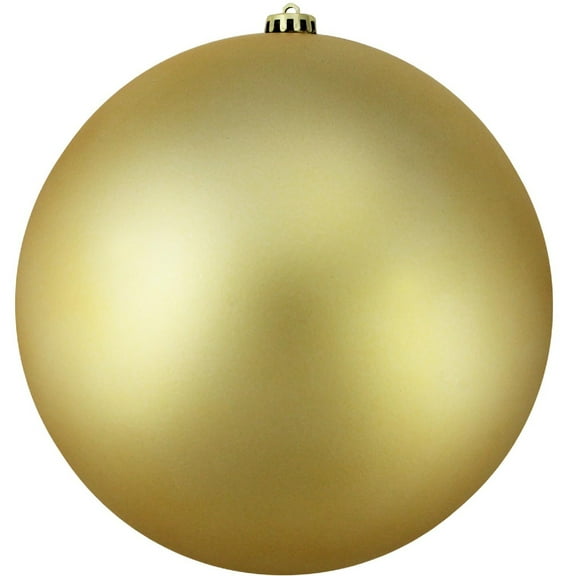 Matte Vegas Gold Commercial Shatterproof Christmas Ball Ornament 6" (150mm)
