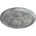 thumbnail image 3 of Ekena Millwork 18"OD x 1 3/4"P Edinburgh Ceiling Medallion (Fits Canopies up to 5 1/4"), Hand-Painted Ultra Pure White Crackle, 3 of 6