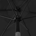 thumbnail image 4 of Bibana 7.5 ft Outdoor Patio Umbrella Table Umbrella with 6 Ribs, Push Button Tilt/Crank - Black, 4 of 7