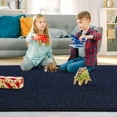 thumbnail image 2 of Garvee Modern Solid Area Rug, 9'x12' Washable Non Slip Backing Rug Low Pile Stain Resistant Indoor Floor Carpet for Living Room Bedroom, Navy, 2 of 9