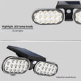 thumbnail image 4 of Luz De Suelo De Paisaje, Doble Cabezal, Iluminación De 270 Grados, 2200Mah, Energía Solar, Ip65, Lámpara De Césped Impermeable Para Pasarela De Jardín Methold HA013213-00, 4 of 7
