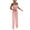 Pink, variant on Women's Vintage Sleeveless Ruffle High Waist Wide Leg Romper formal Long Jumpsuit Blue XXL