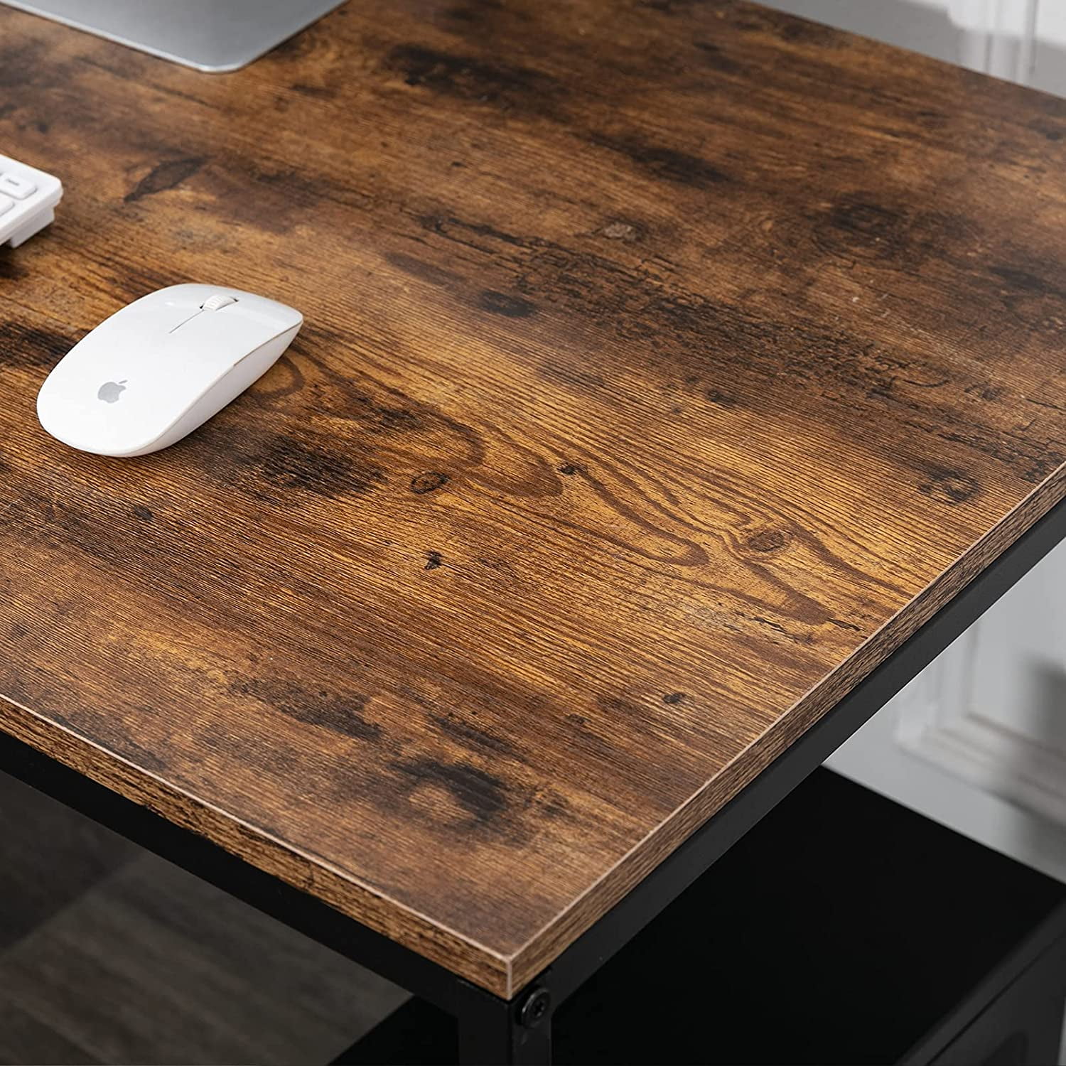 Buy Bonzy Home Computer Desk 48 with Storage Shelves Student Study