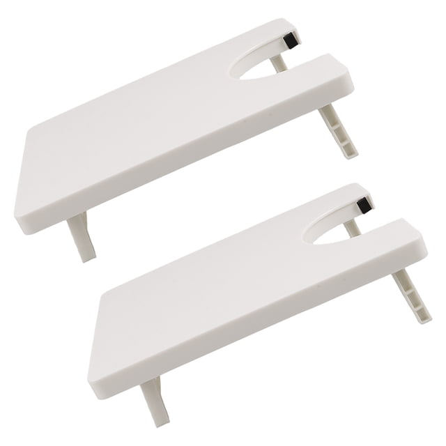 CHICHUMID 2Pcs Sewing Machine Extension Table White Plastic Workspace for Home Use with Stable Support