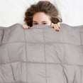 thumbnail image 2 of NEX Weighted Blanket Grey Ash Cotton Bed Blanket, Full/Queen - Weighted, 2 of 2