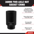 thumbnail image 2 of Performance Tool W80550 38mm Front Wheel Drive Axle Nut Socket, 2 of 5