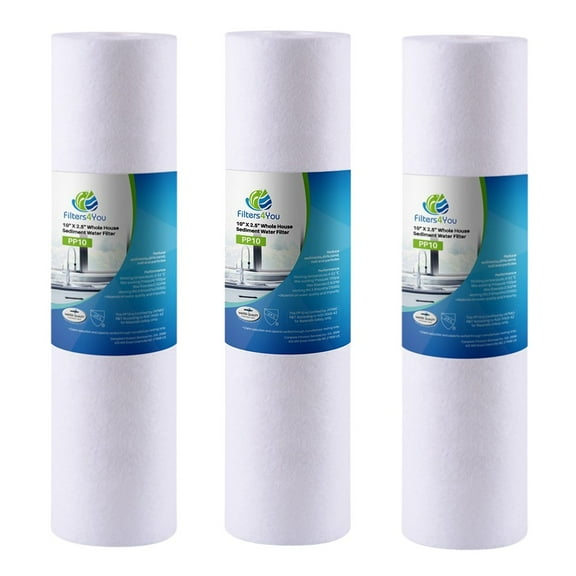 CFS 5-Micron Sediment Spun Polypropylene Filtration 3-Stage Replacement Cartridges, 3 Pack