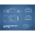 thumbnail image 2 of Rogan, Mark 18x15 Black Ornate Wood Framed with Double Matting Museum Art Print Titled - Porsche Carrera GTS-Blue, 2 of 4