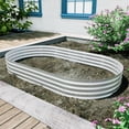 thumbnail image 5 of 8x4x1ft Raised Garden Bed Kit, Galvanized Planter Raised Garden Beds for Outdoor for Vegetables,Flowers &Herbs, Heavy Duty, Rust-Resistant, Easy Assembly, 5 of 13