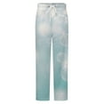 thumbnail image 5 of Bokeh Aqua Background Winter Female Pants Flannel High Waist Women Pants Lady Warm Straight Leg Plush Trousers, 5 of 7