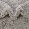 thumbnail image 4 of Unique Loom Trellis Shag Collection Area Rug - Ruby (7' 10" Round Gray/Ivory), 4 of 7