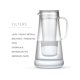 thumbnail image 5 of LifeStraw Home - Jarra con filtro de agua, 7 tazas, blanca, vidrio con base de silicona, blanca, para protección diaria contra bacterias, parásitos, microplásticos, plomo, mercurio, PFAS y una varieda, 5 of 5