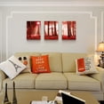 thumbnail image 6 of Wall Art For Living sun landscape of red woods Canvas Wall Decor for artwork Painting 12" x 16" 3 Pieces Canvas Prints For bedroom Decor Modern Salon kitchen office wall Painting Home decorations, 6 of 6