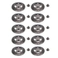 thumbnail image 2 of Rivet Screw Kit, 10 Sets 28mm Versatile Usage Five Pointed Star Rivets Sturdy Rustproof  for Shoes Clothing Crafts, 2 of 7