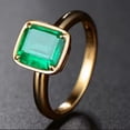 thumbnail image 2 of 1.73ct Octagon Cut Lab-Created Green Emerald Solitaire Ring in 925 Sterling Silver - Elegant Jewelry Gift for Her, Engagement, or Anniversary, 2 of 5
