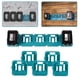 thumbnail image 5 of 5 piezas de almacenamiento de batería de almacenamiento de la rejilla del dispositivo Montaje de pared Soporte de batería de la batería Estuche de batería expandible Case para makita14.4-18V, 5 of 9