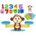 thumbnail image 1 of HTOOQToys Digital Board Game Cartoon Animals Educational Toy Number Board Game Math Toy Smart Monkey Balance Scale Educational Math Toy(Pink Monkey), 1 of 7