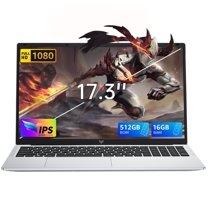 NIPOGI AX17 17.3 in FHD Laptop Intel Alder Lake N97 16GB DDR4 512GB SSD with Windows 11 Pro