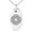 Silver, variant on Stainless Steel Celtic Eternity Knot Engraved Small Oval Charm Pendant Necklace