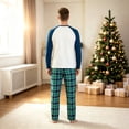 thumbnail image 7 of Stralyhd Family Matching Christmas Pajamas Set Funny Xmas Tree Print Long Sleeve Tops and Plaid Pants Holiday Sleepwear Outfits, 7 of 7