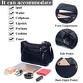 thumbnail image 5 of VOLGANIK ROCK Bolsos para mujer, bolso de hombro de piel sintética suave, bolso cruzado para mujer, bolso de bolsillo ligero, 5 of 5