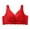 Red, variant on Womens Bra,Summer Plus Size Bra,Womens Lace-free Thin Cups Side-folded Breasts Big Breasts And Small Underwear,Mint Green,S