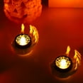 thumbnail image 1 of Decoraciones de Halloween, adornos de Halloween, regalos de Halloween, candelabros de té con forma de mano de esqueleto, candelabros de Halloween, decoración de escritorio para el hogar de Halloween,, 1 of 6